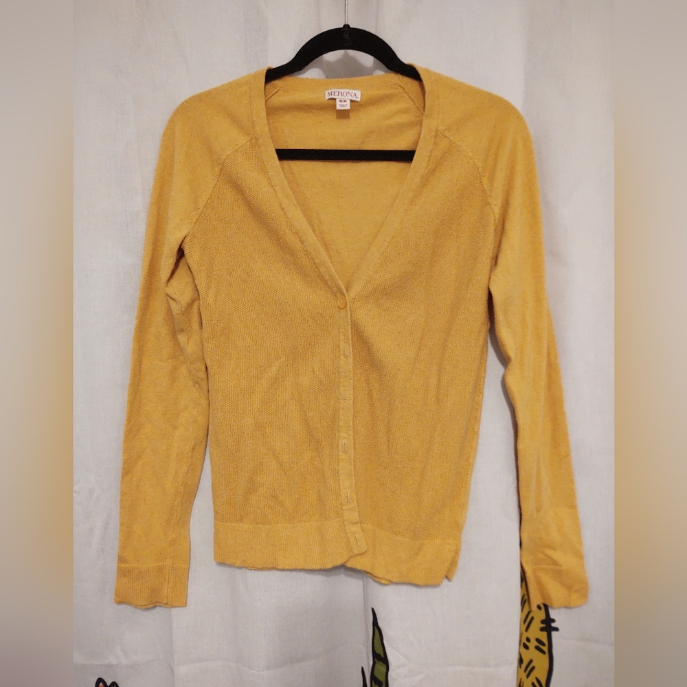 Merona Mustard Cardigan